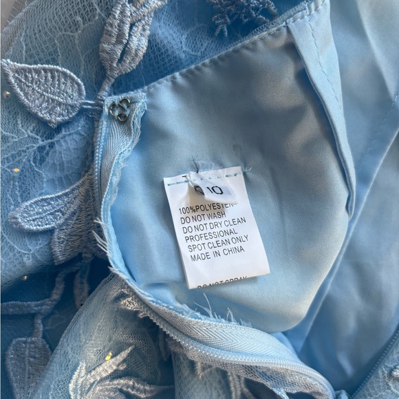 Bodycon Blue Homecoming lace Backless Party Dress 10 - Picture 5 of 10